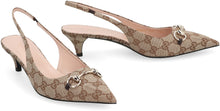 Load image into Gallery viewer, Fabric slingback pumps
