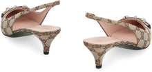 Load image into Gallery viewer, Fabric slingback pumps
