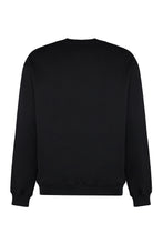 Load image into Gallery viewer, Cotton crew-neck sweatshirt with logo
