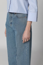 Load image into Gallery viewer, 5-pocket straight-leg jeans
