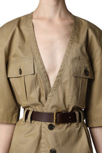 Load image into Gallery viewer, Saharienne Cotton twill dress
