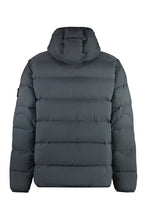 Load image into Gallery viewer, Hooded techno fabric down jacket
