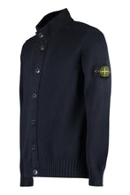 Load image into Gallery viewer, Logo detail cotton cardigan

