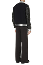 Load image into Gallery viewer, Wool and leather bomber jacket
