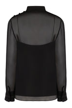 Load image into Gallery viewer, Pussy-bow silk blouse
