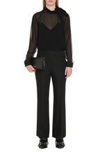 Load image into Gallery viewer, Pussy-bow silk blouse
