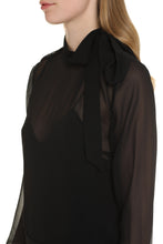 Load image into Gallery viewer, Pussy-bow silk blouse
