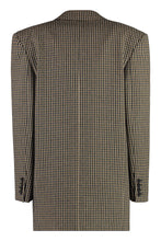 Load image into Gallery viewer, Vichy Double-breasted wool jacket
