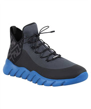 Load image into Gallery viewer, Knitted mid-top sneakers
