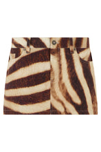 Load image into Gallery viewer, Animal print skirt with low waist
