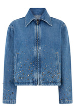 Load image into Gallery viewer, Denim jacket with decorations
