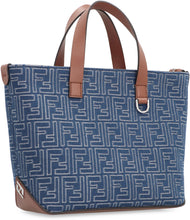 Load image into Gallery viewer, Canvas and leather shopping bag
