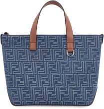 Load image into Gallery viewer, Canvas and leather shopping bag
