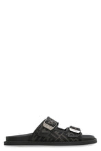 Load image into Gallery viewer, Fendi Feel leather and fabric slides
