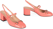 Load image into Gallery viewer, Patent leather slingback pumps
