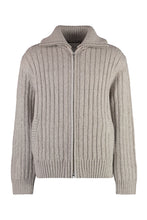 Load image into Gallery viewer, High collar zipped cardigan
