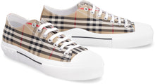 Load image into Gallery viewer, Checked motif canvas sneakers
