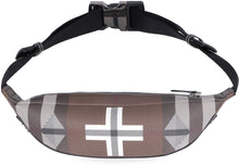 Load image into Gallery viewer, Checked canvas belt bag
