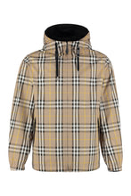 Load image into Gallery viewer, Reversible hooded nylon windbreaker jacket

