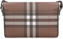 Load image into Gallery viewer, Check and leather briefcase
