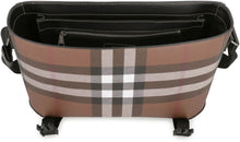 Load image into Gallery viewer, Check and leather briefcase
