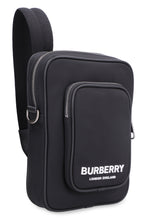 Load image into Gallery viewer, Leather and nylon messenger bag
