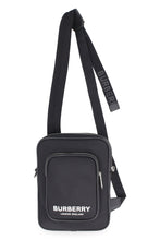 Load image into Gallery viewer, Leather and nylon messenger bag
