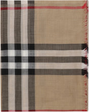 Load image into Gallery viewer, Exaggerated check motif scarf
