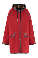 Load image into Gallery viewer, Hooded wool coat
