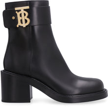 Load image into Gallery viewer, Logo detail leather booties
