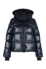 Load image into Gallery viewer, Hooded full-zip down jacket
