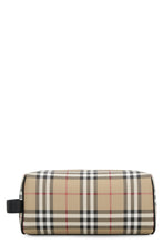 Load image into Gallery viewer, Vintage Check motif wash bag
