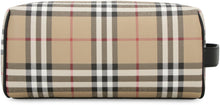 Load image into Gallery viewer, Vintage Check motif wash bag
