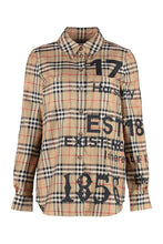Load image into Gallery viewer, Check print cotton shirt
