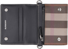Load image into Gallery viewer, Checked wallet with shoulder strap
