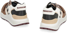 Load image into Gallery viewer, Leather and fabric low-top sneakers

