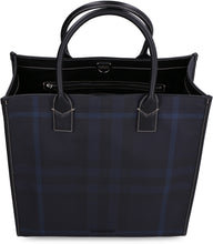 Load image into Gallery viewer, Exaggerated check motif tote bag

