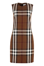 Load image into Gallery viewer, Exploded check motif sheath dress
