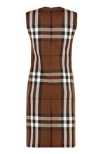 Load image into Gallery viewer, Exploded check motif sheath dress
