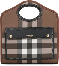Load image into Gallery viewer, Pocket check shoulder bag
