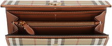 Load image into Gallery viewer, Continental wallet with check motif
