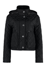 Load image into Gallery viewer, Hooded quilted down jacket
