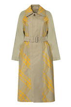 Load image into Gallery viewer, Checked reversible trench-coat
