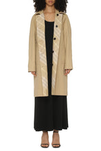 Load image into Gallery viewer, Checked reversible trench-coat
