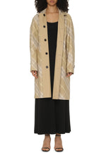 Load image into Gallery viewer, Checked reversible trench-coat
