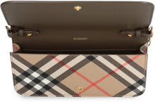 Load image into Gallery viewer, Burberry Check fabric wallet on chain
