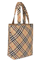 Load image into Gallery viewer, Check fabric tote bag
