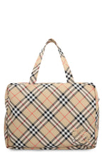 Load image into Gallery viewer, Check fabric travel bag
