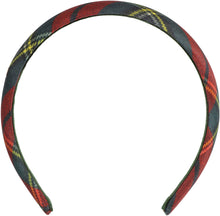 Load image into Gallery viewer, Scarlet headband in tartan silk
