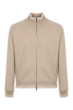 Load image into Gallery viewer, Full-zip cotton sweater Wool and cashmere sweater
